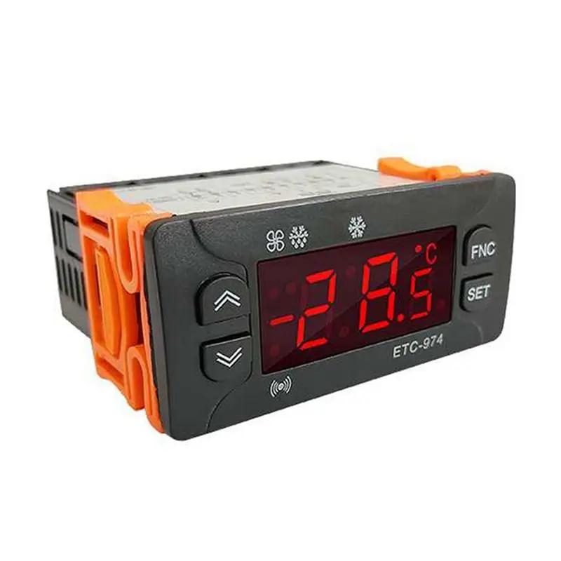 SEWS-6X ETC-974 Mini Temperature Controller Refrigerator Thermostat Regulator Thermoregulator Thermocouple NTC Dual Sensor