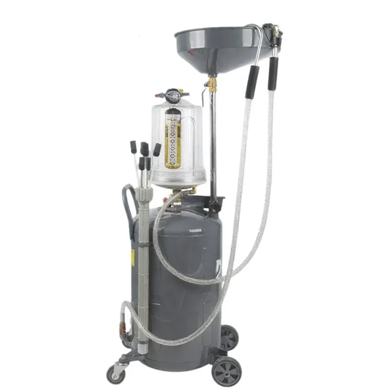Automobile oil pumping machine Pneumatic measuring cup with pipe Waste oil recycler tank Oil changer Auto repair and repair
