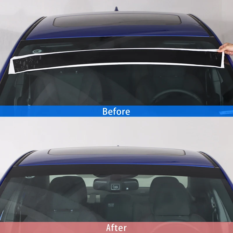 For Subaru WRX Levorg 2022-2026 PVC Car Front Window Windscreen Visor Banner Strip Pre Cut Sunstrip Tirm Sticker Car Accessories