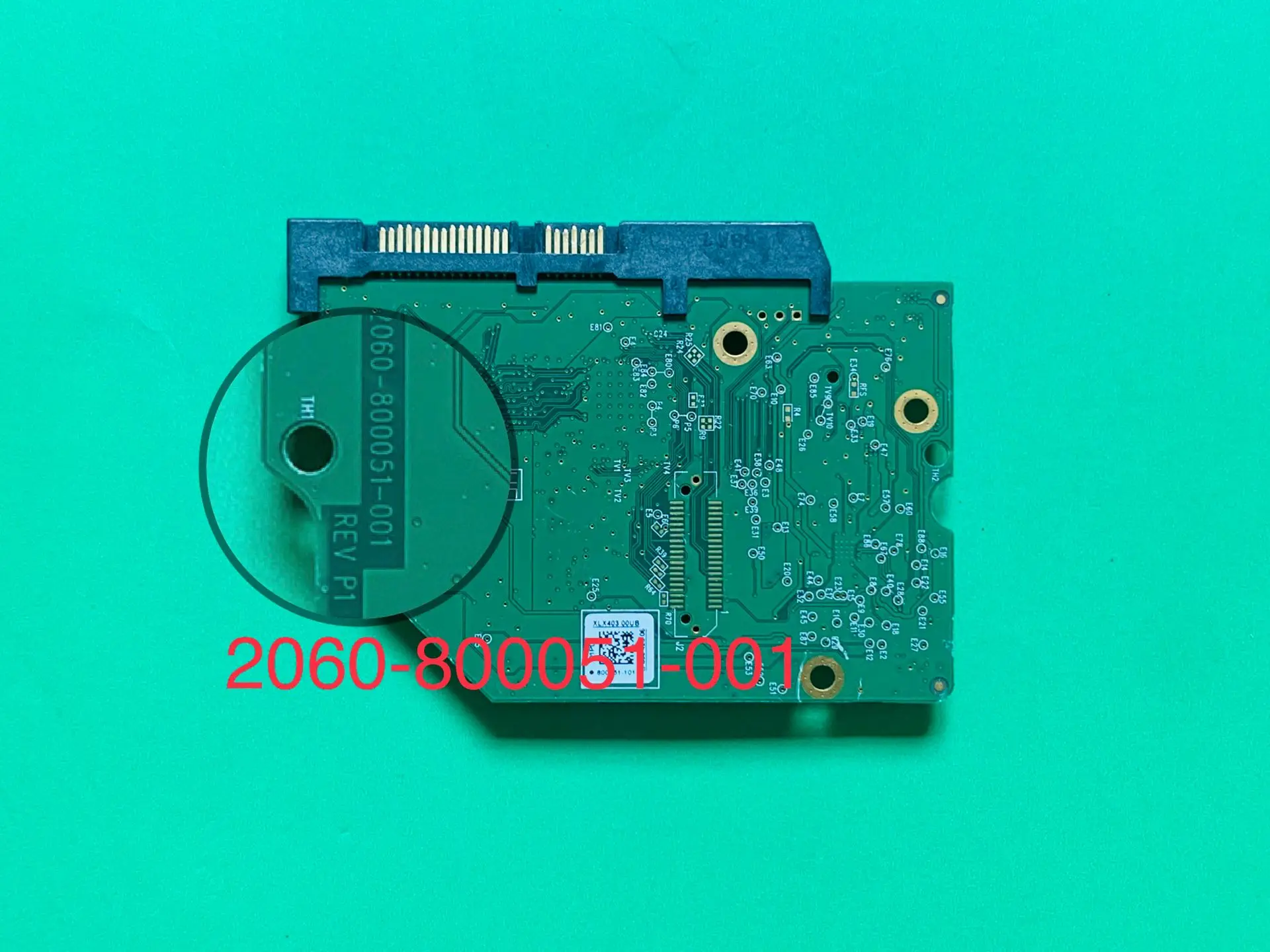 PCB della scheda logica Western Digital muslimhdd 2060-800051-001revp1