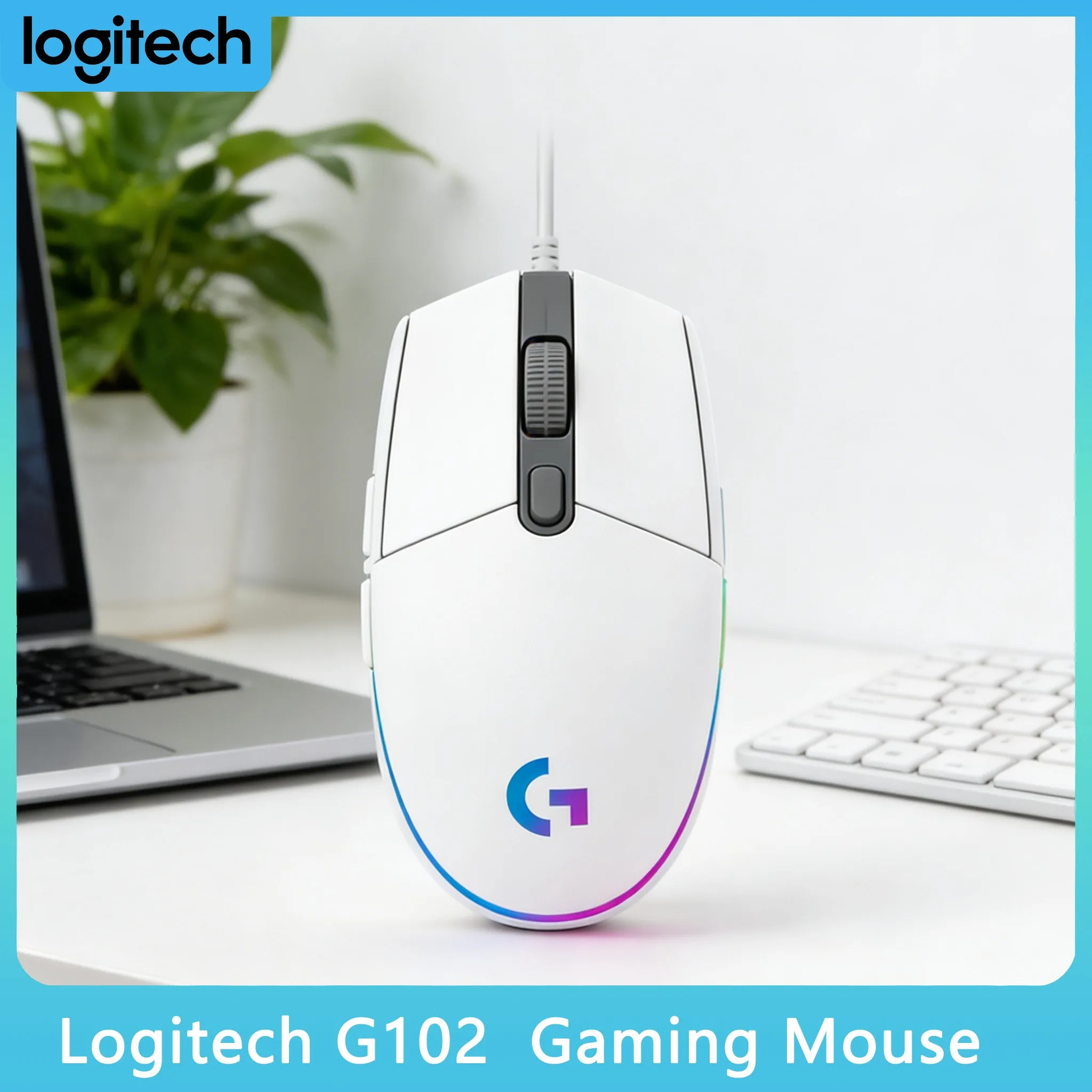 

Игровая мышь Logitech G102 Lightweight RGB Flow 8000DPI для геймеров