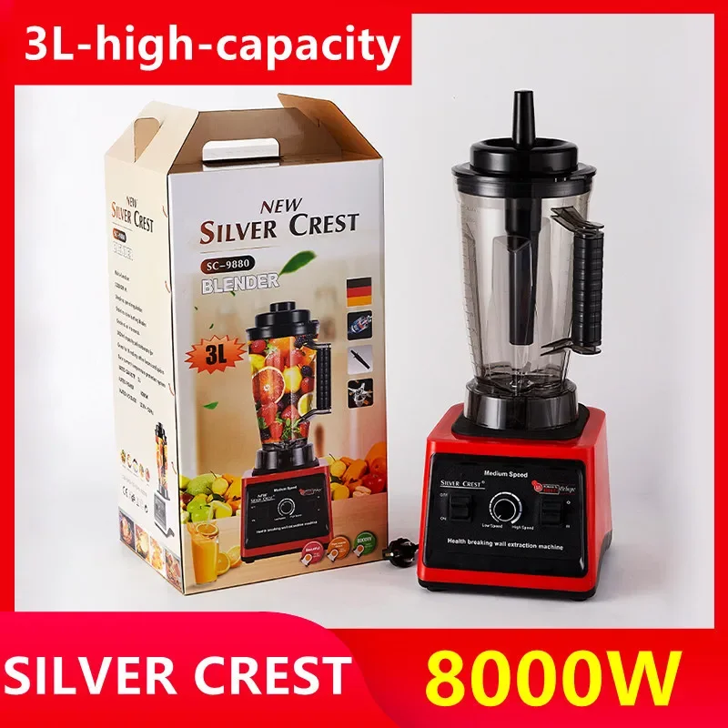 2023 portable high-power 8000w juicer 7-speed adjustable food soybean milk machine 3L large-capacity minced meat cooking