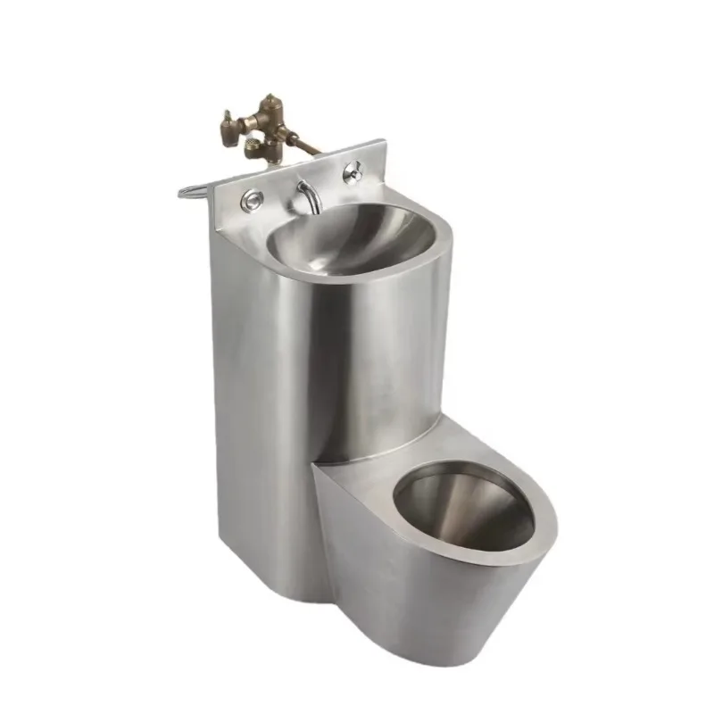 Wholesale Stainless Steel 304 Combination Western Style Toilet