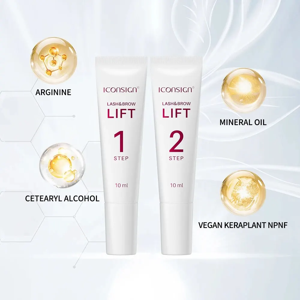 ICONSIGN 10 ml Fix Permanenten Tube Set Lash Lift Brow Lamineren Perm Fixatie Instelling Lotion Wimpers Makeup Tools