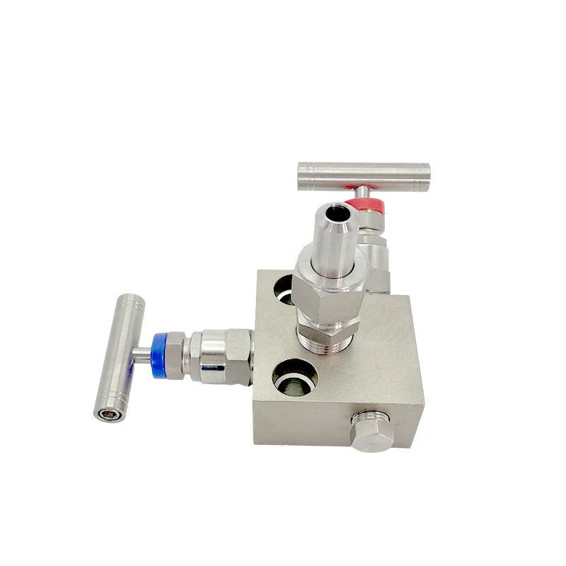 Stainless Steel Two Valve Group with Internal and External Threads Stainless Steel Integrated Valve Group Needle Valve