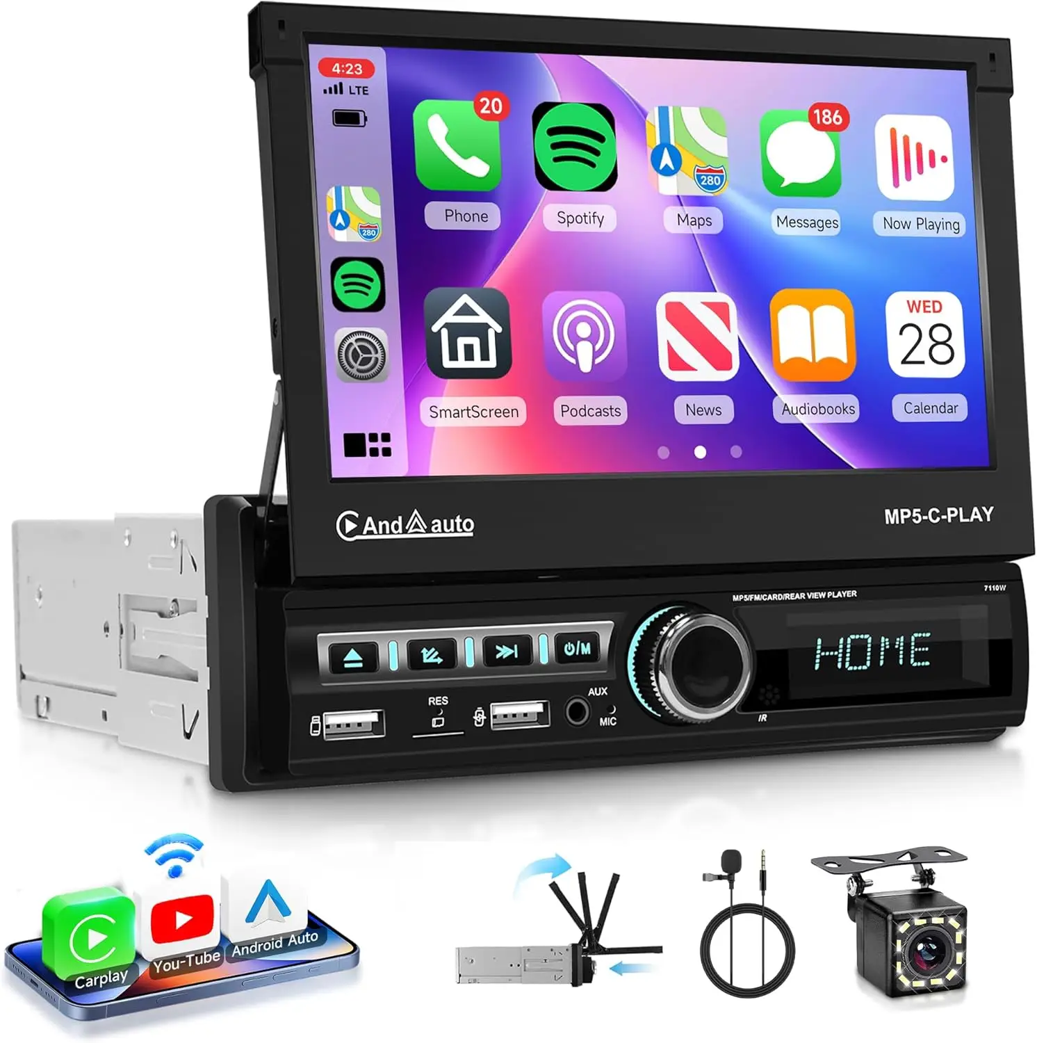 7' Car Stereo With …