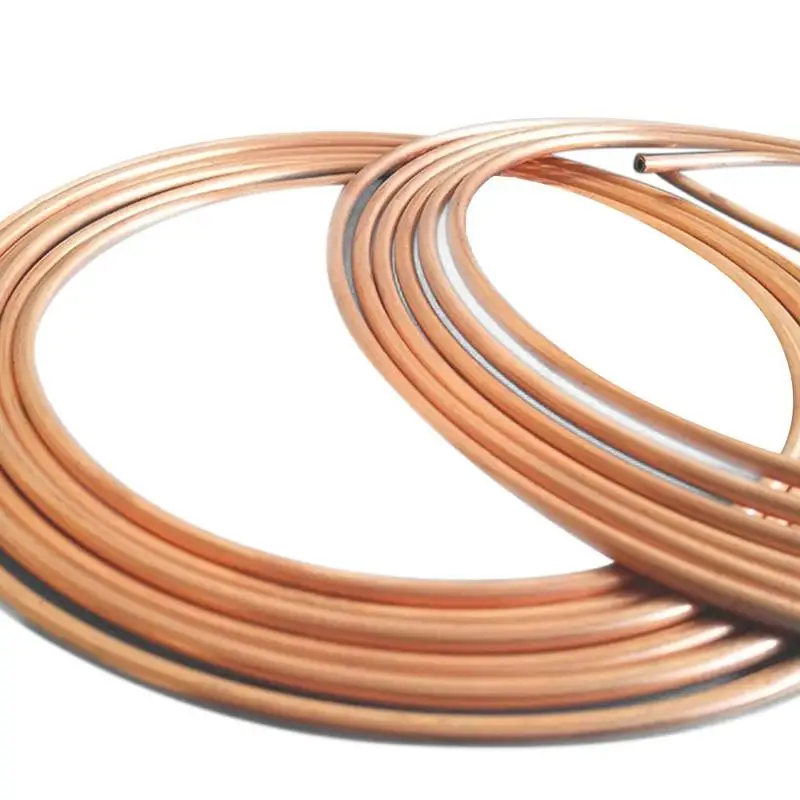 Copper Brake Line Kit 3/16 X 25ft Non-rust Car Brake Line Tubing Copper-Nickel Coated Alloy Brake Line Tubing Coil Kit Tube Roll