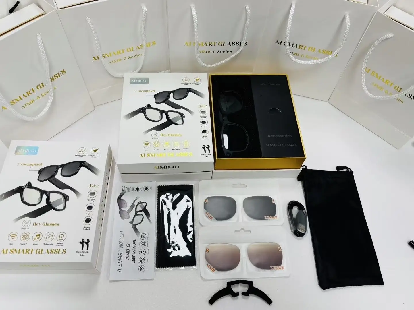 ZECAA умные беспроводные Bluetooth интеллектуальные HD 500M очки для видеокамеры умные очки для видео