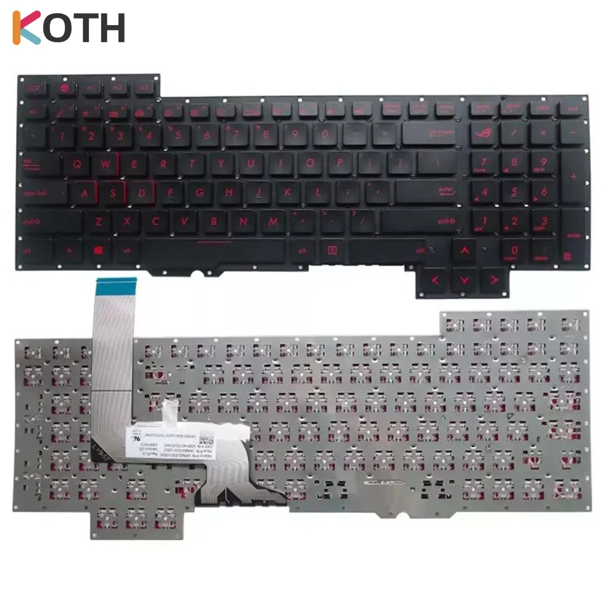 

New For ASUS G751 G751J G751JL G751JM G751JT G751JY US English Laptop keyboard Non Backlit