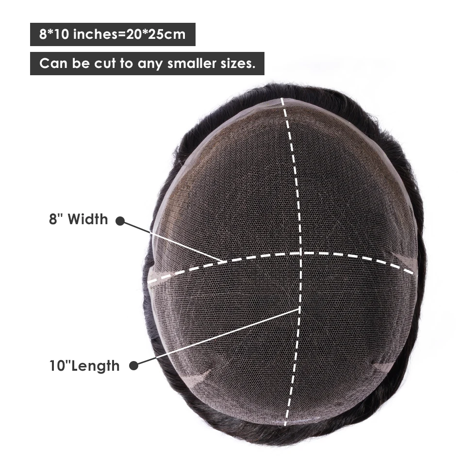 Volle Schweizer Spitze Männer Haar Toupet männliche Perücke unsichtbare Bleichmittel Haaransatz weiche Kapillar prothese Haare rsatz system für