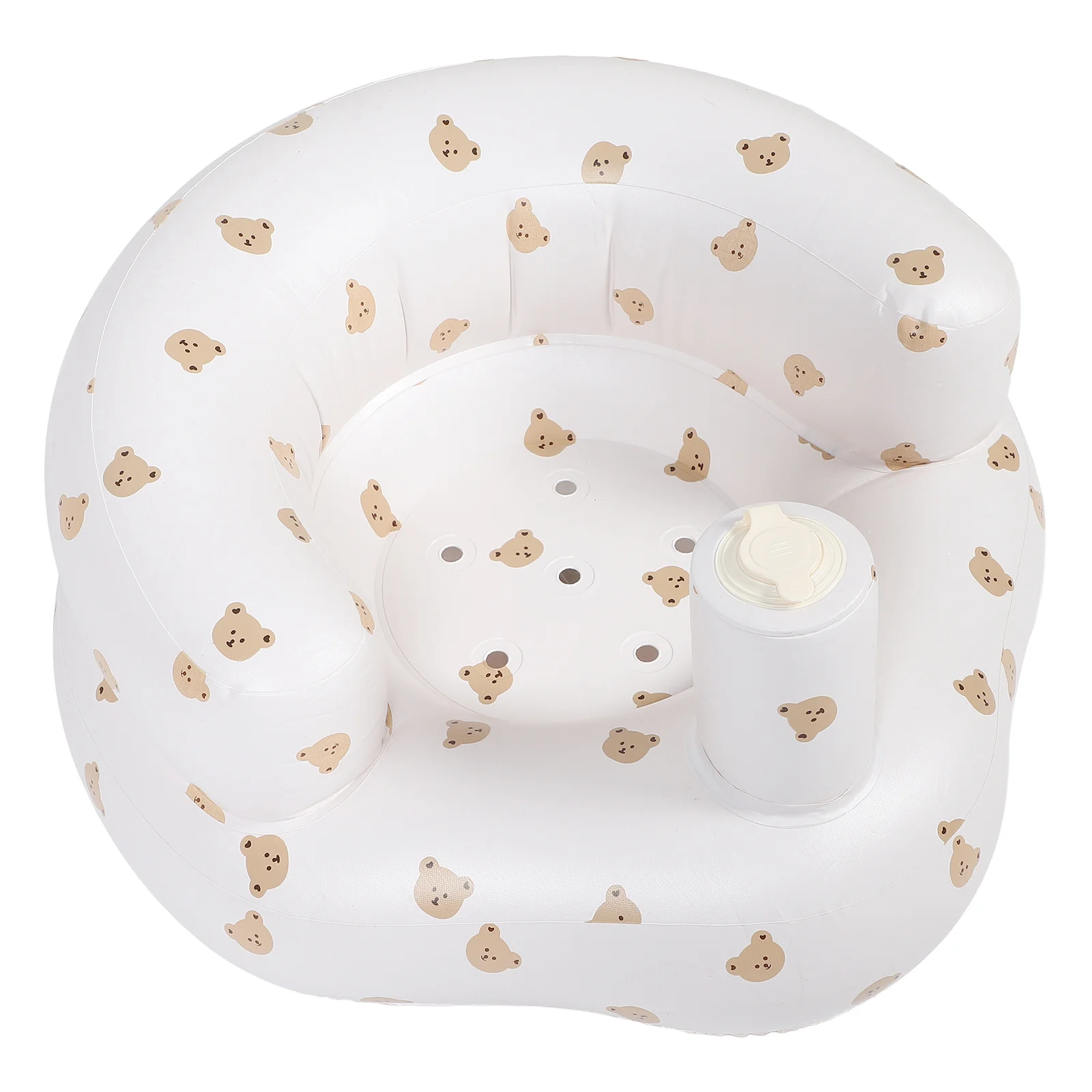 كرسي جلوس للأطفال قابل للنفخ مع مضخة هواء مدمجة سريعة النفخ للاستخدام المنزلي والتخييم والشاطئ متعدد الوظائف للرضع