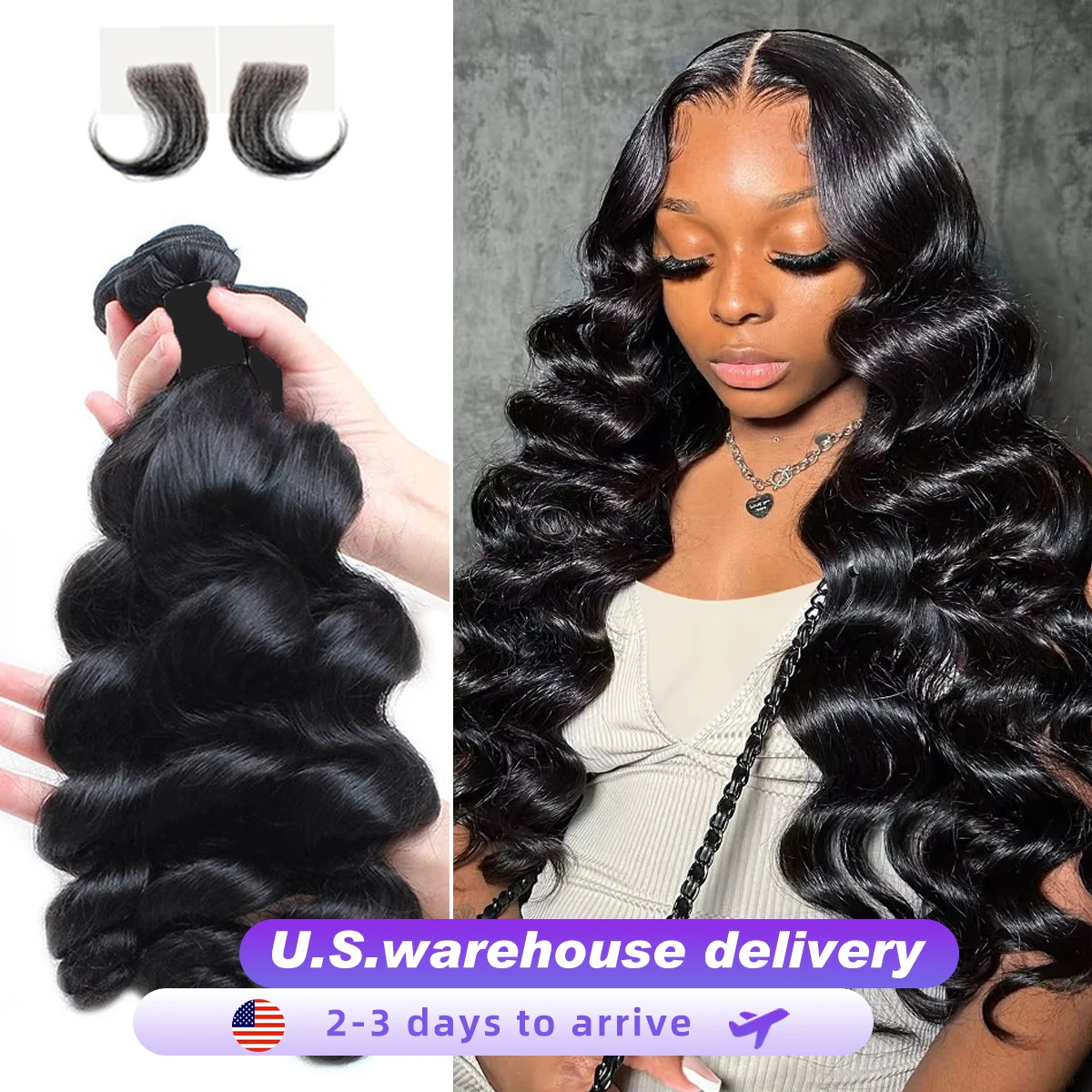 

Свободные пучки глубоких волн, 30 дюймов, 2/4/5/6 пучков, натуральные необработанные человеческие волосы, 16А, пучки необработанных волос, наращивание бразильских волос