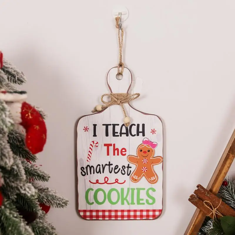 Christmas Gingerbread Man Wooden Ornaments Christmas Tree Gingerbread Decor Christmas Gingerbread Hangings Sign Welcome Front