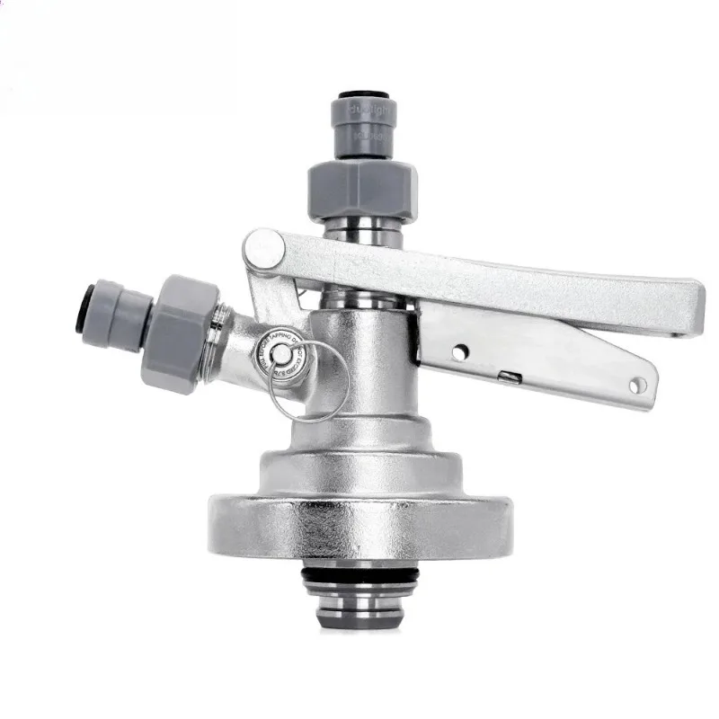 F-Type Keg Coupler with Pressure Relief Valve - Craft Beer Dispenser Tap for Homebrew & Bar Equipment