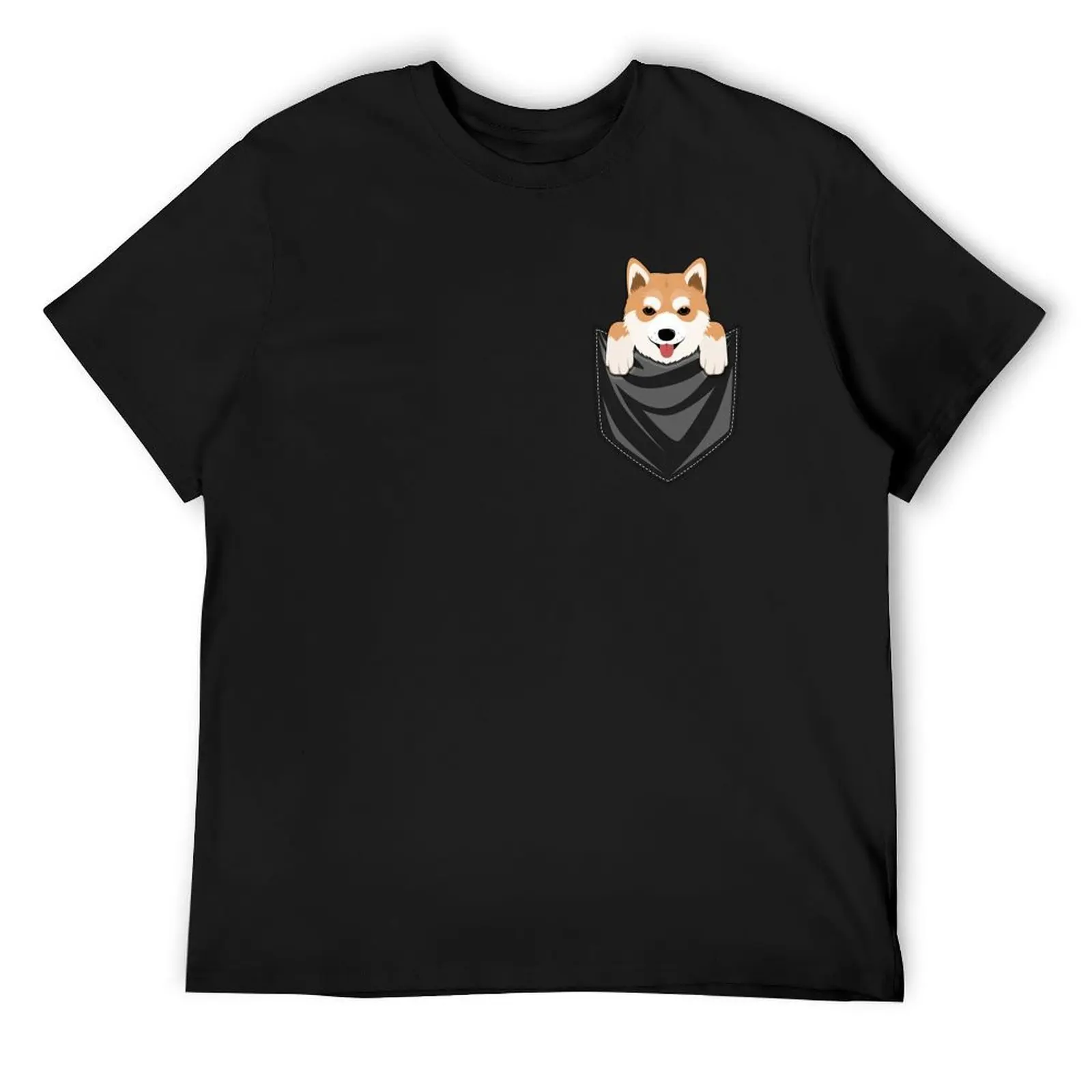 

Funny Shiba Inu In Your Pocket T-Shirt summer tops vintage graphic tee vintage t shirt men