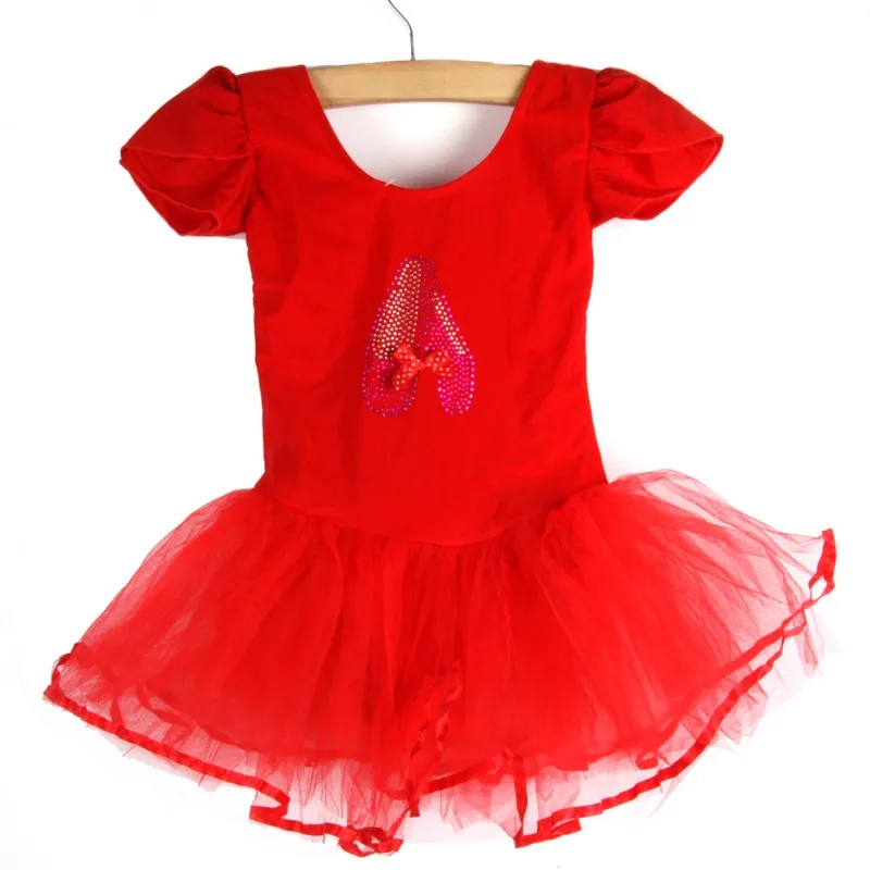 Summer Kids Girls Short Sleeved Ballet Dress Children Ballerina Tutu Girl Dance Leotard Costumes Professional Ballet Tutu Kids