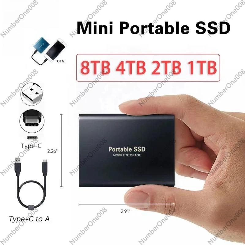(Actual Capacity 128gb) Mini Portable Ssd External Solid State Drive, High Speed ​​usb Storage For Laptop Pc Phone - view 3