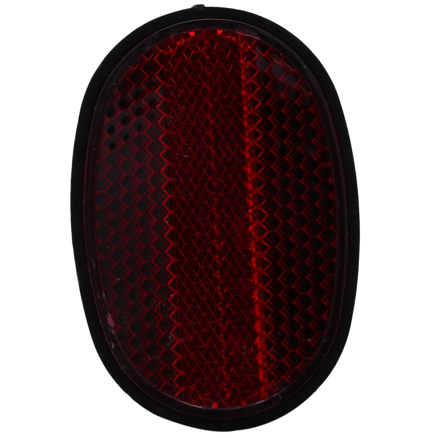 1 pcs Bicycle Rear Tail Fender Reflector Mudguard Oval Warnning Red black