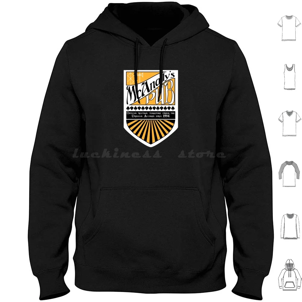 Mcanally's Pub Neutral Territory Dresden Random Destruction Harry Hoodie Cotton Long Sleeve Harry Dresden Dresden Files Jim