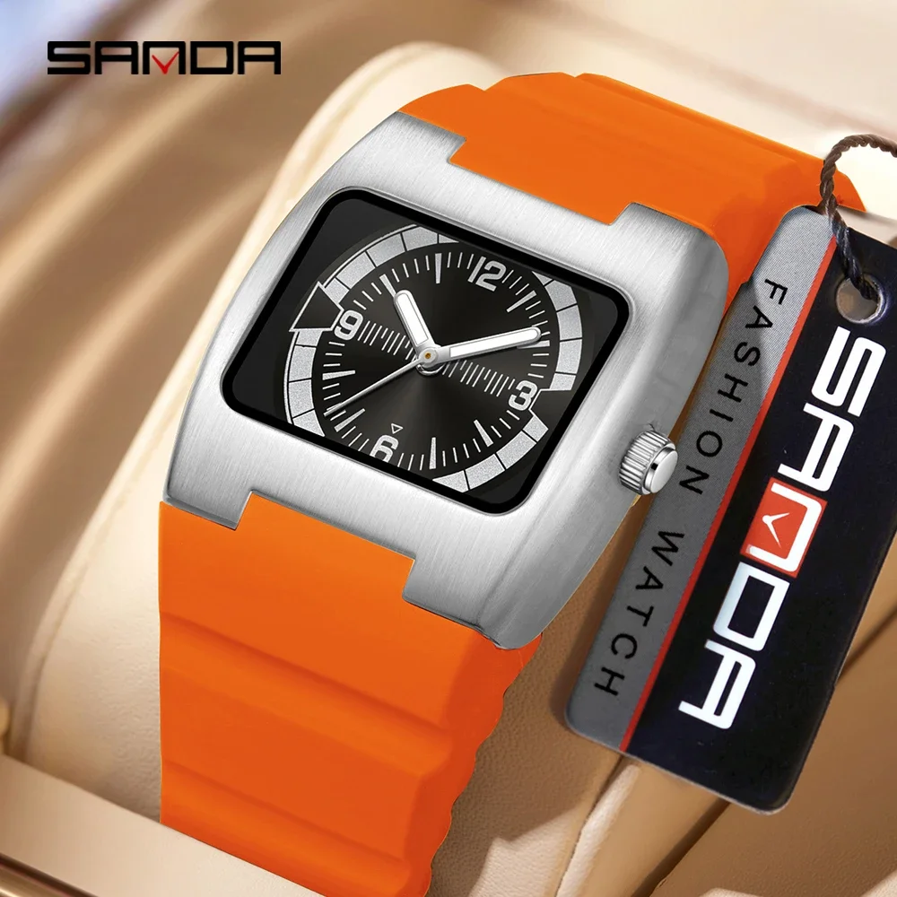 

SANDA 3280 новые спортивные мужские кварцевые часы, креативные часы, простые водонепроницаемые повседневные часы, мужские повседневные часы