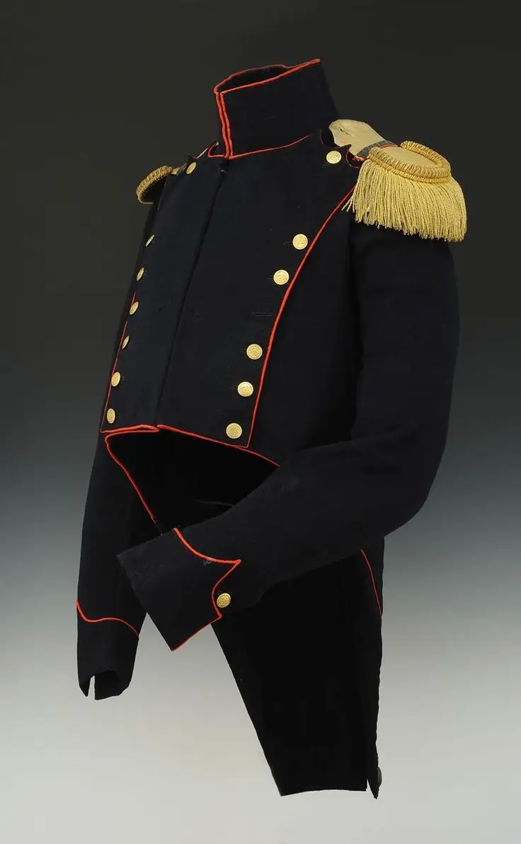 18th Century Officer Gothic Jacket Stand Collar Coat Cosplay Costume Men Victorian Colonial Military Regency Uniform