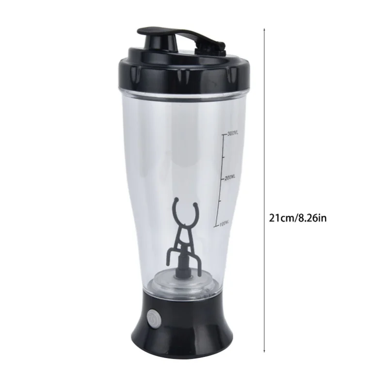 Electric Mixing Cup Simple 350ml Coffee Milk Shaking Bottle Automatic Shaker Cup White/Orange/Green/Black