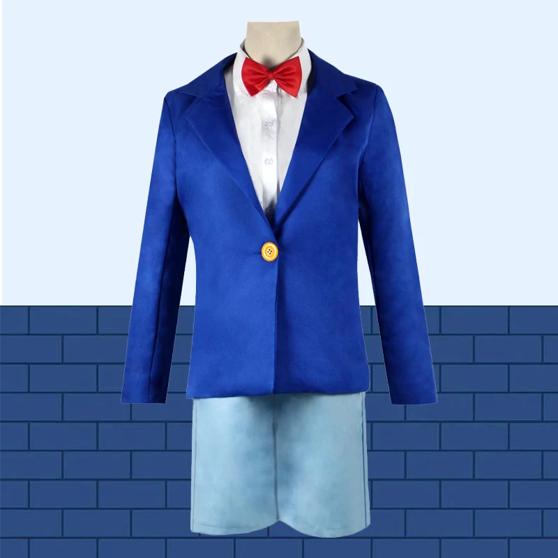 أنيمي المحقق كونان إيدوغاوا تأثيري الرجال والطفل هالوين زي كونان موحدة مجموعة القماش طالب أزياء مسرحية