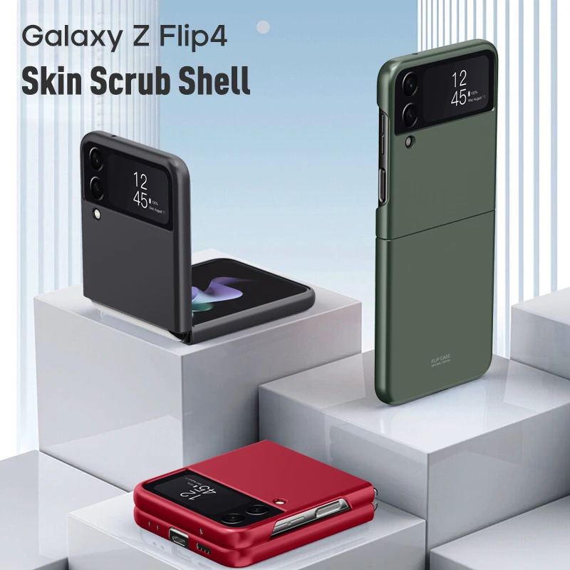 For Samsung Galaxy Z Flip 4 5G Case For Samsung Galaxy Z Flip 4 3 Matte Hard folding anti-fall Cover Funda Shell Coque Bumper