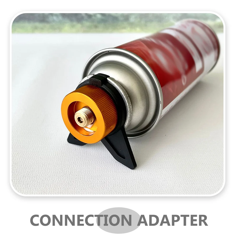 

Gas Stove Connection Adapter Copper Aluminum Alloy Compact Propane Quick Connect Fittings for Camping Outdoor Furnace Converter
