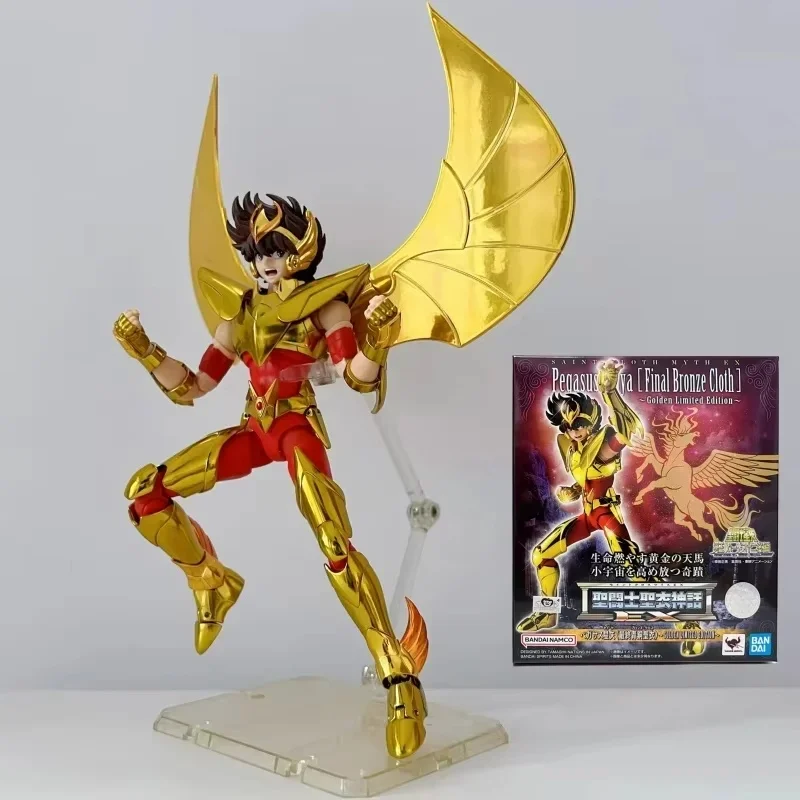 Original Bandai 15th Limited Edition Saint Seiya Myth Cloth Ex Pegasus Final Bronze Cloth Golden Anime Model Garage Kit Toy