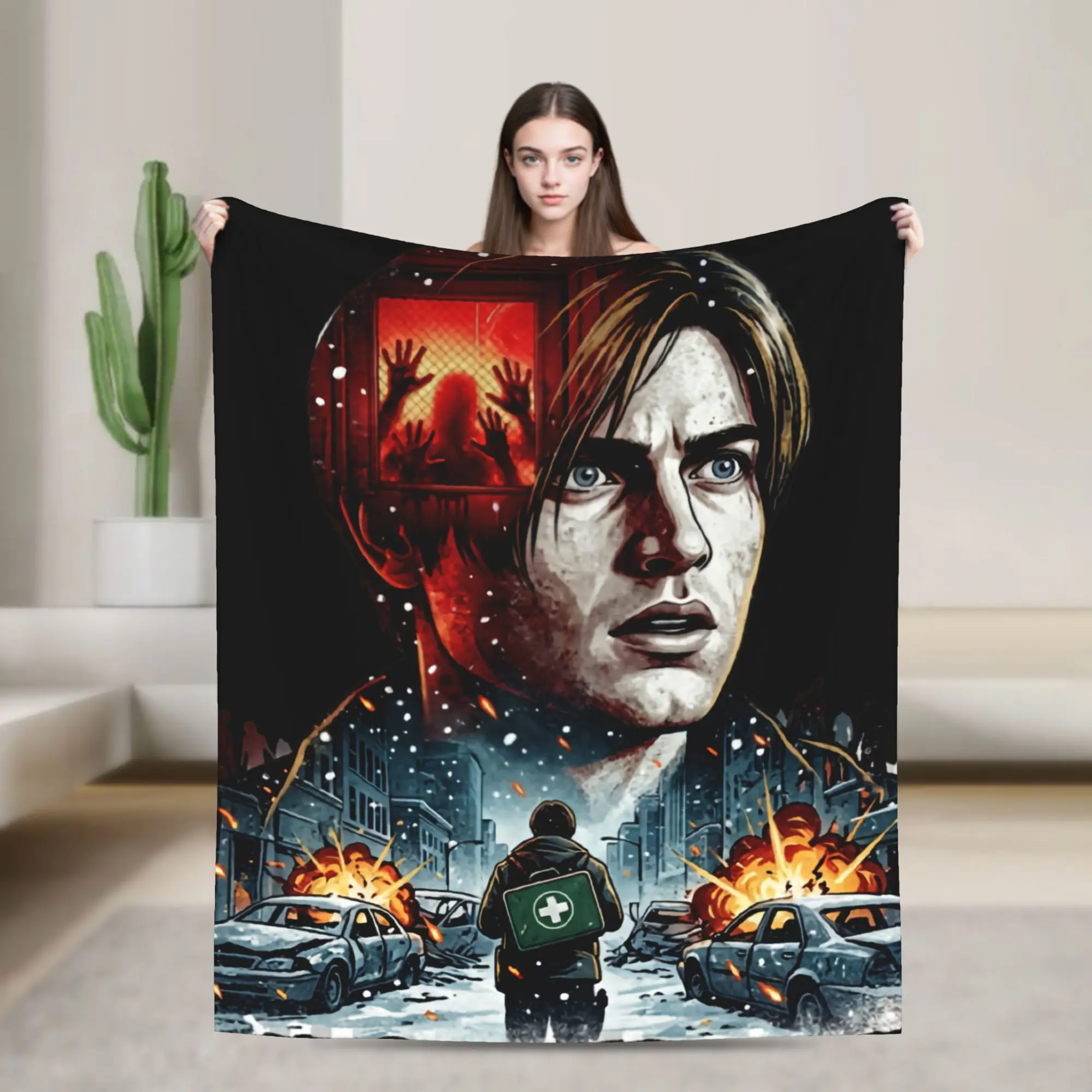 2026 RE Movie Bryan Hodukavich Medical Courier Flannel Blanket  Vintage Throw Blanket for Home 125*100cm Bedspread