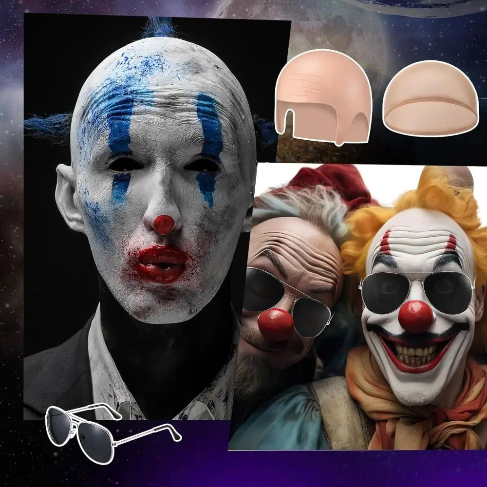 

Hot Nylon Bald Caps Can Be Cut Fashionable Bald Head Wig Cap Costume Set for Adults Men