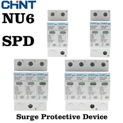 CHNT CHINT Surge Protective Device 1P 2P 3P 4P 15kA 40KA 65KA 100KA NU6-II 40/385 Surge Arrester Protect electric SPD 385V AC