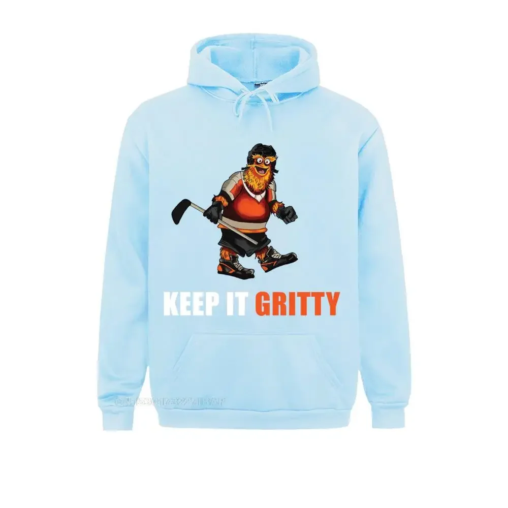 Keep It Gritty Funny Sports Team Fan Gift Hoodie Sweatshirts April FOOL DAY Hoodies Slim Fit Sportswears Classic Men