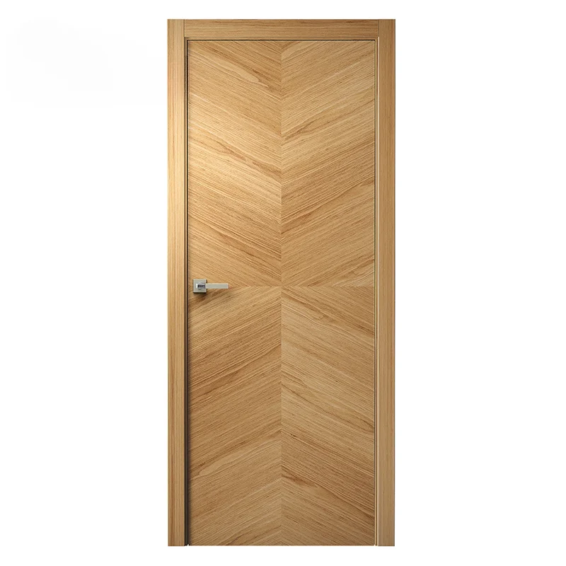 Simple design indoor hotel ForPrehung wooden interior bedroom door indoor residential single wood interior door