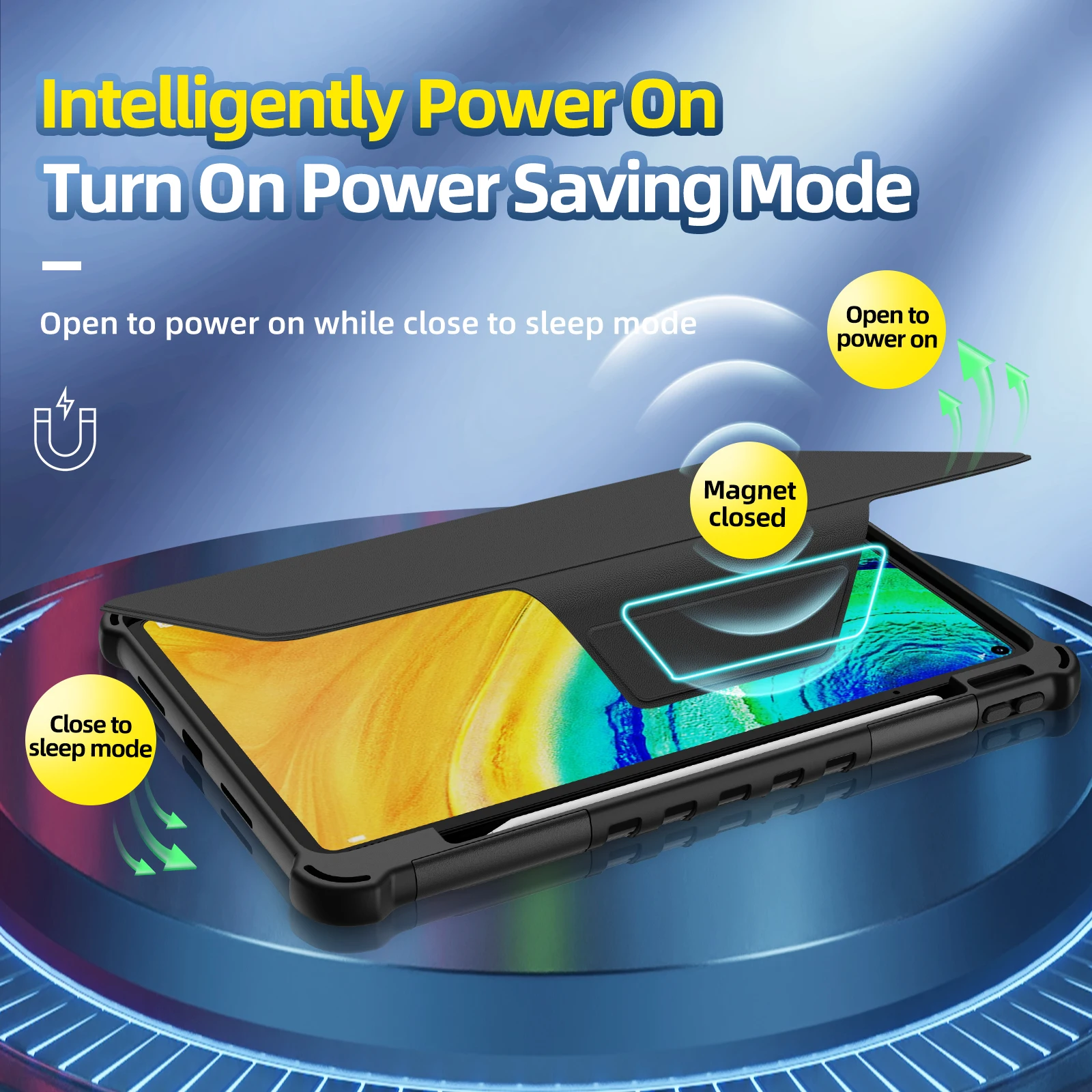 Stand Case For Huawei MatePad Pro 11 2024 2022 2023 2021 10.8 2021 2019 Rotating Magnetic Smart Cover With Pen Slot PU Leather