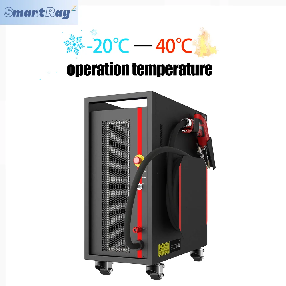 Mini machine à souder au laser à fibre refroidie par air, acier inoxydable, fer, aluminium, cuivre, laiton, 1500W, profondeur de 6mm