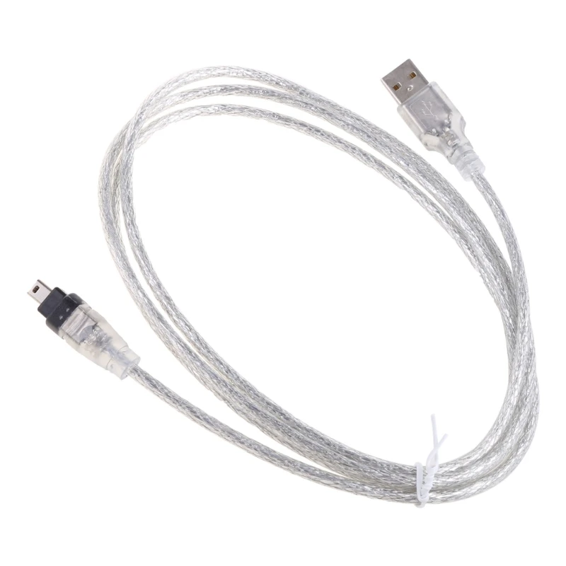 DX62 USB 2.0 Male to IEEE 1394 4Pin Male iLink Firewire Cable for DV Camera