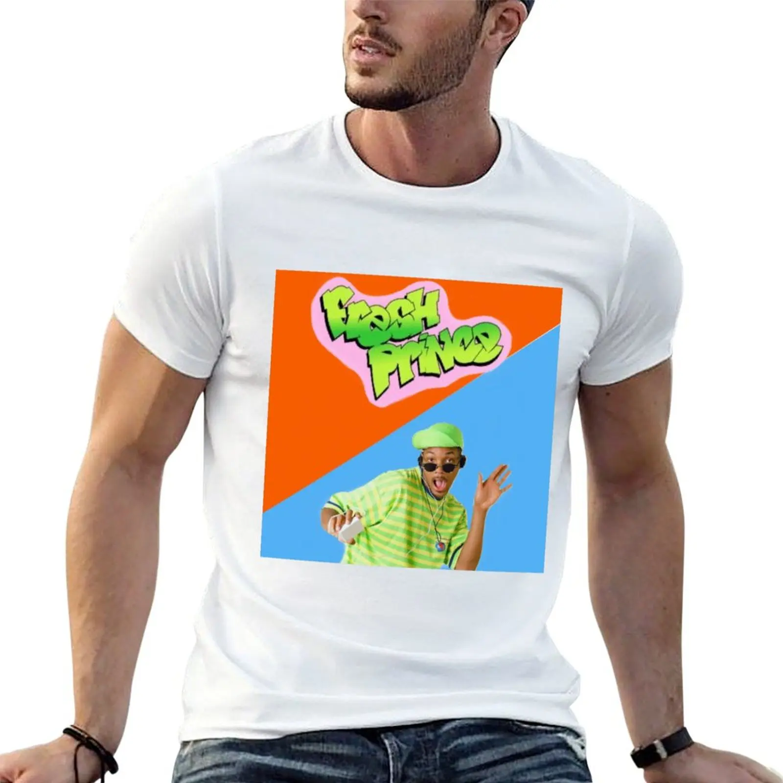 Camiseta Fresh Prince Of Bel-Air, camisetas gráficas para hombre, camisetas de diseñador para hombre, camiseta suave de algodón