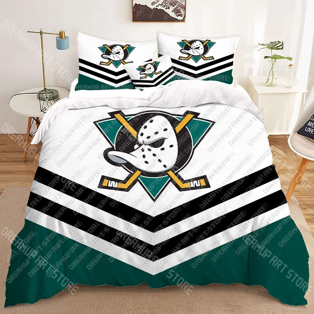 Mighty Ducks 3D Bedding Sets Print Duvet Cover Adults_ Children Bed Comforter Birthday Gift Dropshipping