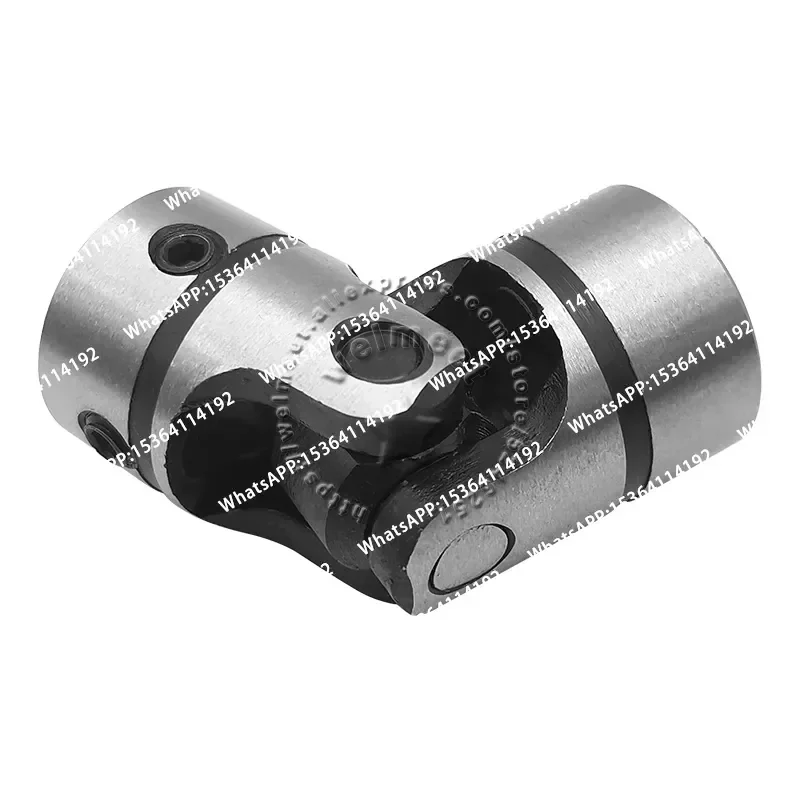 Precision Cross Universal Joint 8 10 12 14 16 20mm Hole Motor Output Shaft Flexible Coupler Bushing Steel Strip Keyway