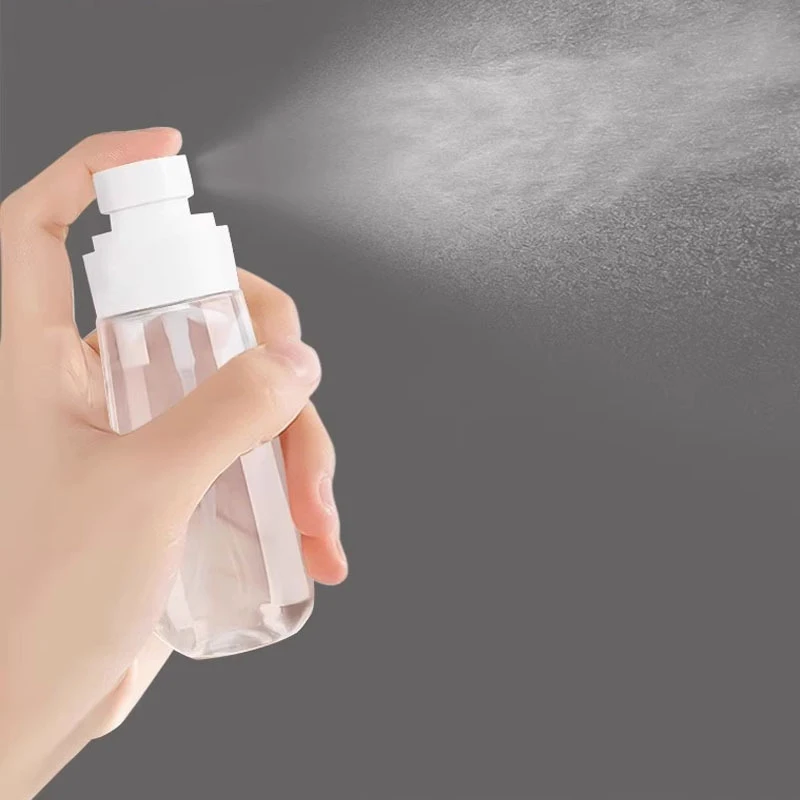 Mini garrafa recarregável do pulverizador do curso, bocal fino da nevoa, cabelo, cara, água, álcool, plantas, pequeno, novo, 1PC