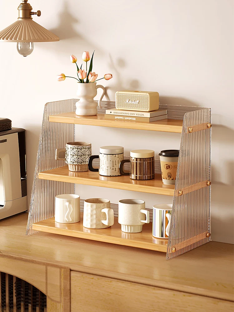 

Деревянный органайзер для столовых приборов и чашек: подставка для чайных и кофейных чашек, стаканов для воды, для домашнего использования