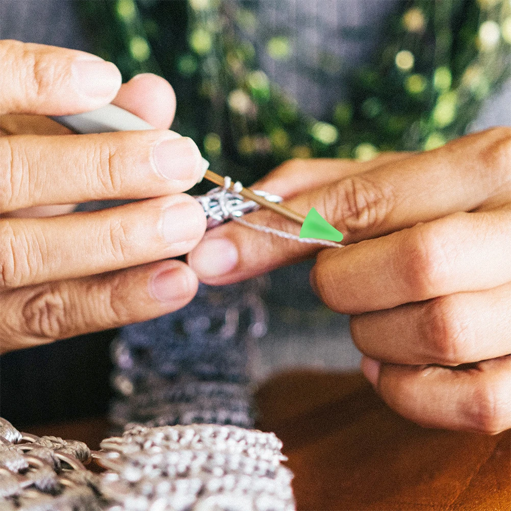 

30Pcs Knitting Needle Stoppers Rubber Caps Secure Hold for DIY Knit Projects Stitch Protectors Knitting Accessories