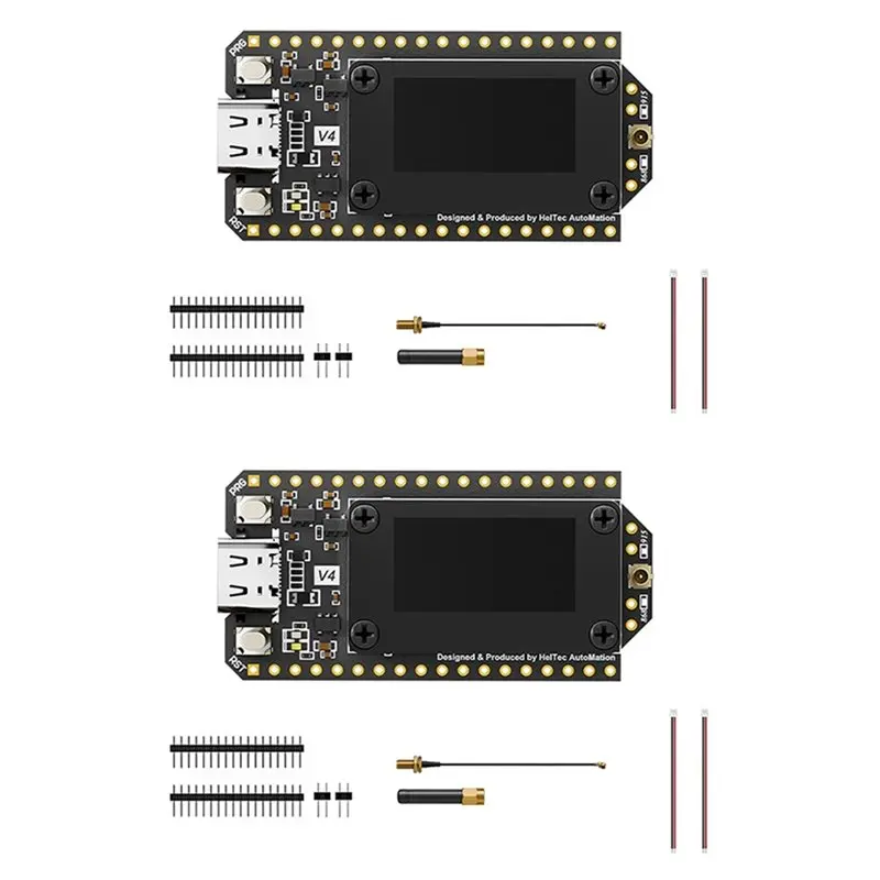 

A99E-2 шт. Улучшенный Heltec Wifi Lora 32 V4 ESP32S3+SX1262 BLE Lora Node Meshtastic, солнечный, для Mesh-сетей, Wi-Fi, Lora, BLE, Low Power