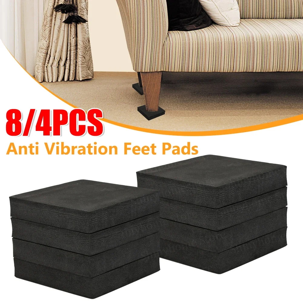 8/4 stücke Platz Anti Vibration Pad Multifunktionale Anti Vibration Matte Nicht-slip Matte Stehen Kühlschrank Waschmaschine schock Pad