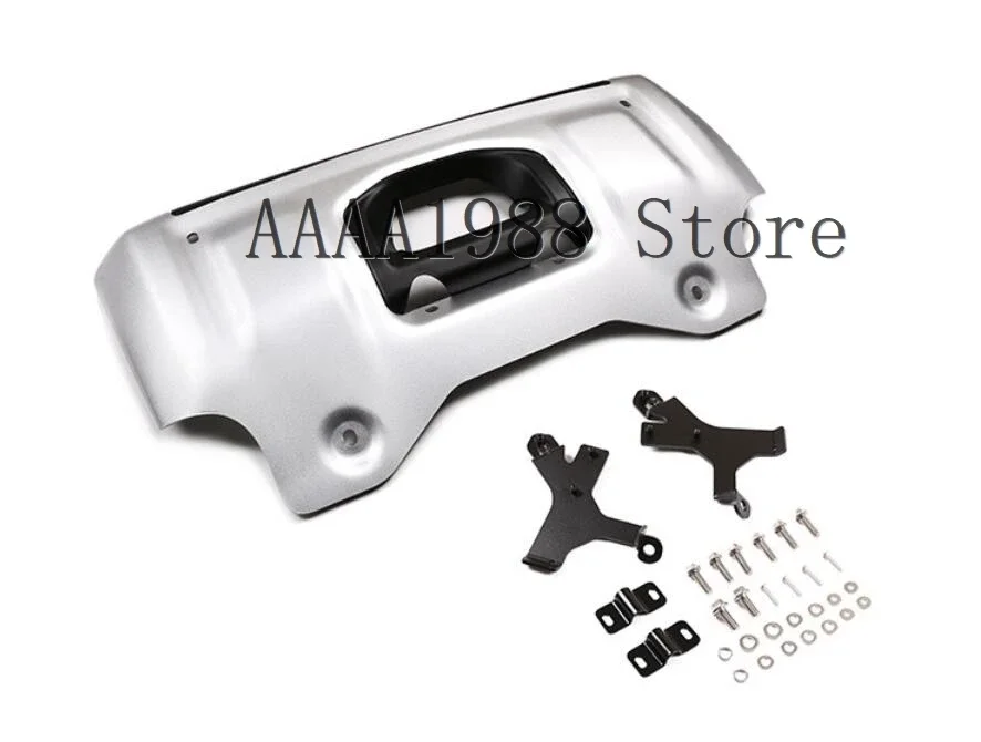 2020 2021 2022 جودة عالية الفولاذ المقاوم للصدأ سيارة الجبهة واقي مصد السيارة الحرس لوحة يناسب لاند روفر المدافع 110