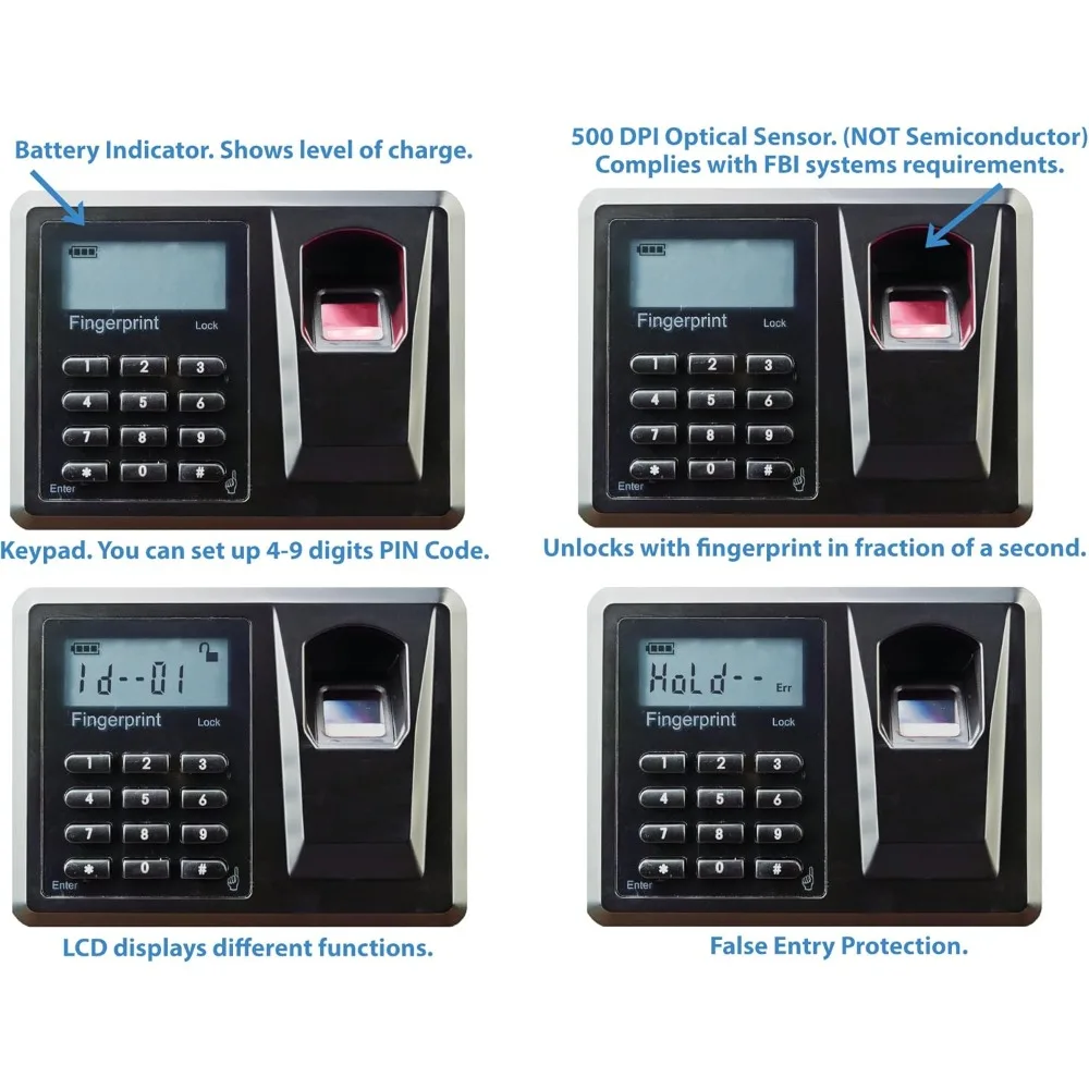 Robuster biometrischer Fingerabdruckscanner vs-25bl