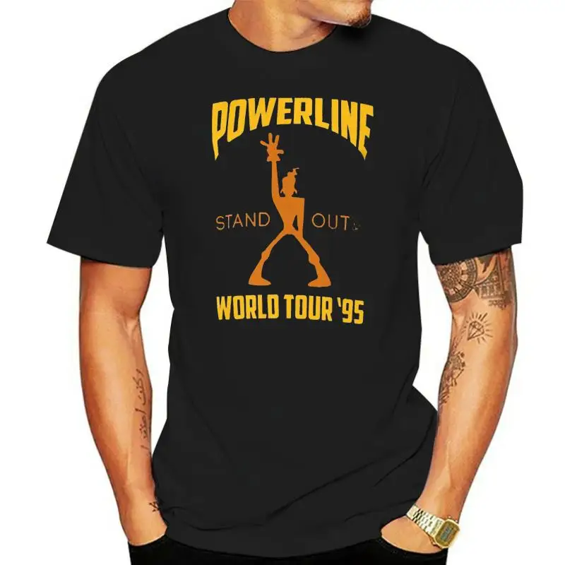 Powerline Stand Out World Tour 95 T shirt goofy movie powerline stand out world tour 95 band