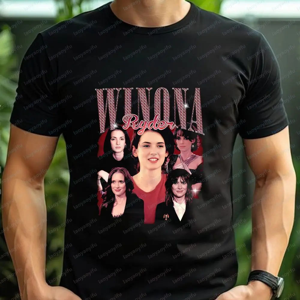 Winona Ryder - Unique Summer Casual Trendy Multi-Purpose Short-Sleeved Men's and Women's Round-neck T-Shirt